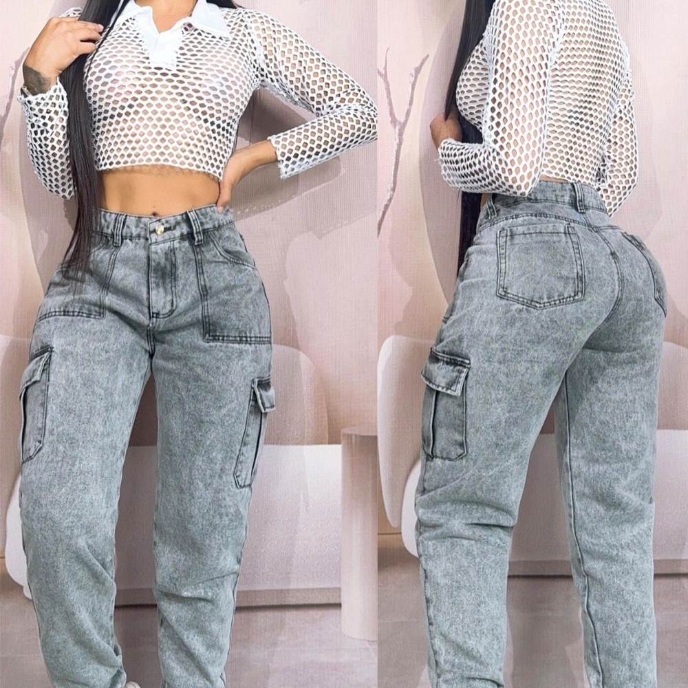 Women’s Cargo Denim Jeans